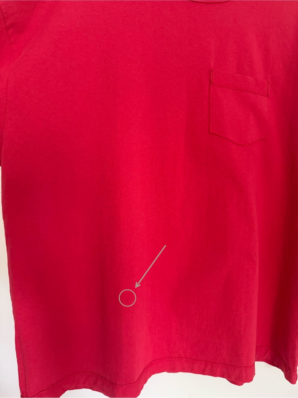 NWOT Free People x Ragabond Queen of Hearts Tee Color Red One Size Flawed* - Picture 10 of 10